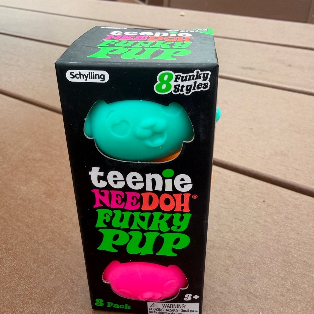 Teenie Needoh Funky Pup - Teal & Pink Pack